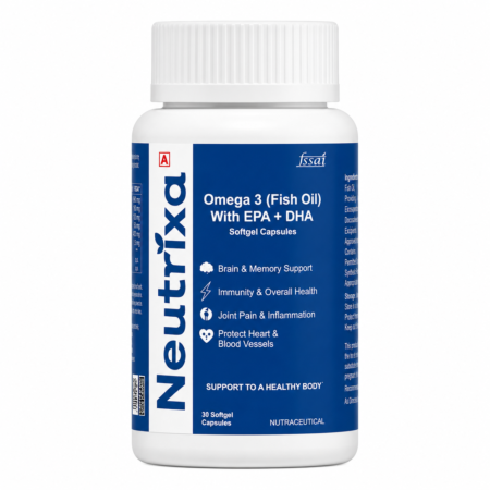 Neutrixa Omega-3 Fish Oil with EPA + DHA | 30 Softgel Capsules