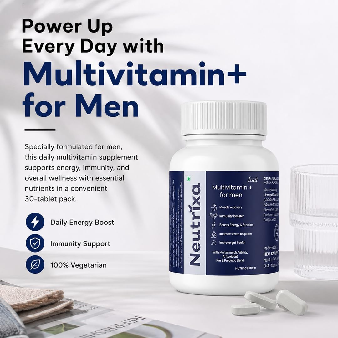 Neutrixa Multivitamin + for Men & Omega-3 Fish Oil Combo - Image 3