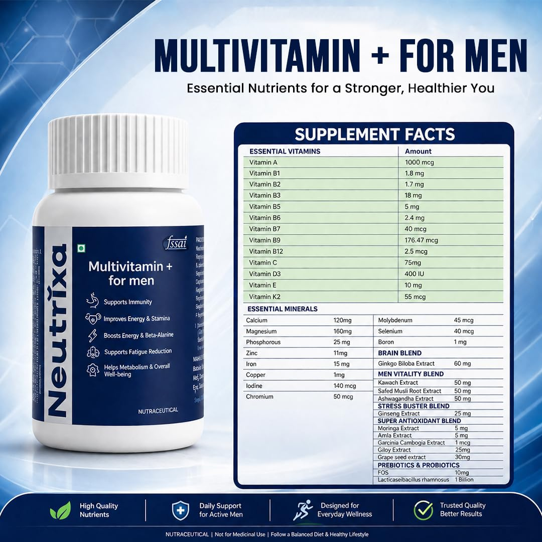 Neutrixa Multivitamin+ for Men | 30 Tablets - Image 4