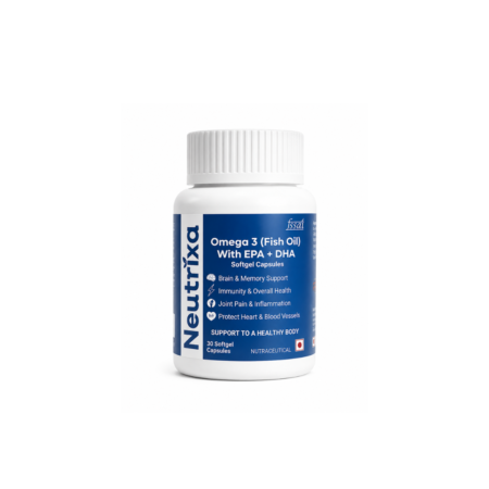 Neutrixa Omega-3 Fish Oil with EPA + DHA | 30 Softgel Capsules