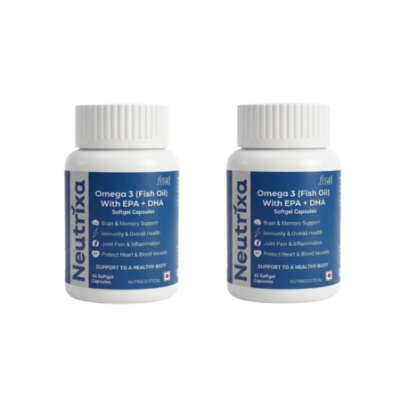 Neutrixa Omega-3 Fish Oil | 60 Softgels | Daily Wellness Support