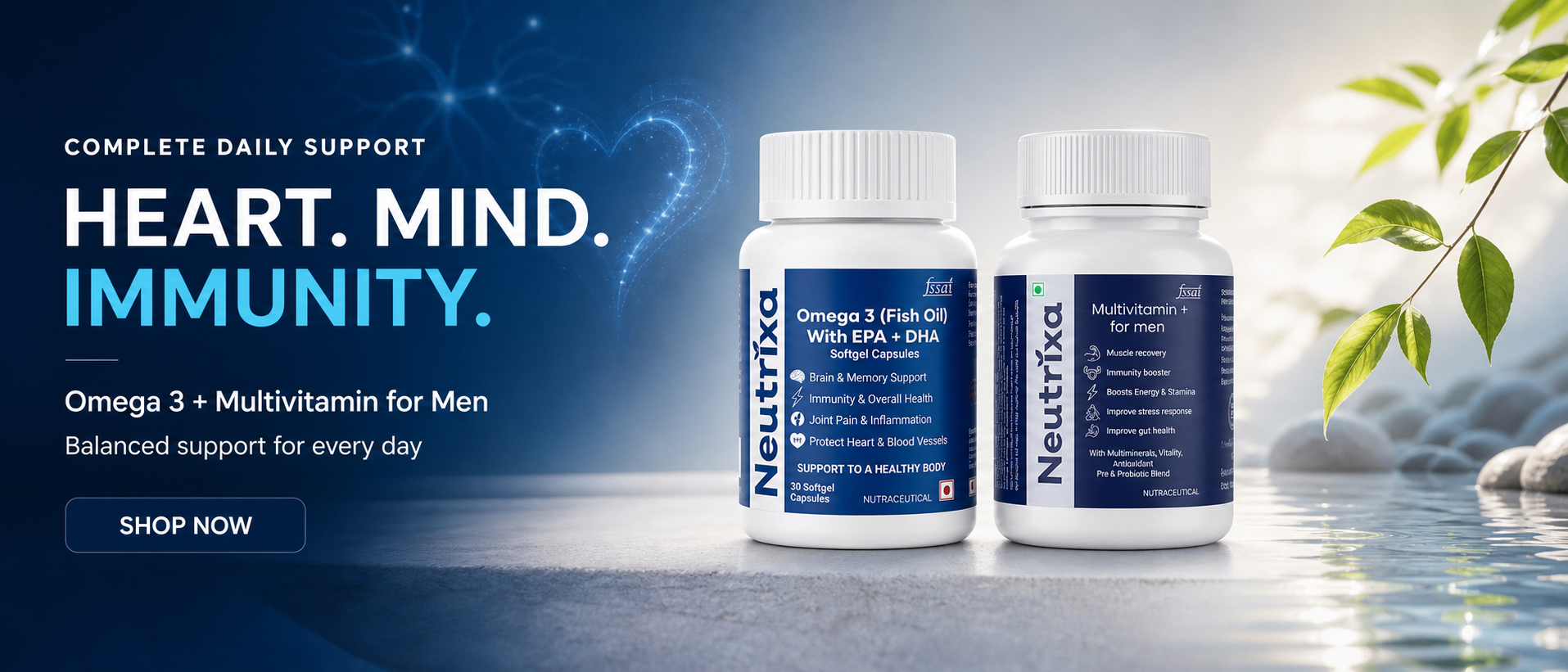 Neutrixa heart and mind support products